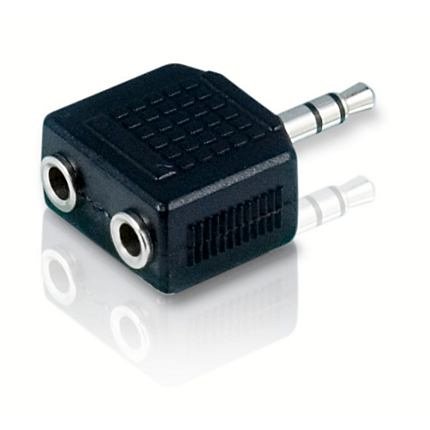JINHEZO 3.5mm Stereo Plug To 2 x 3.5mm Stereo Jack Splitter Adapter